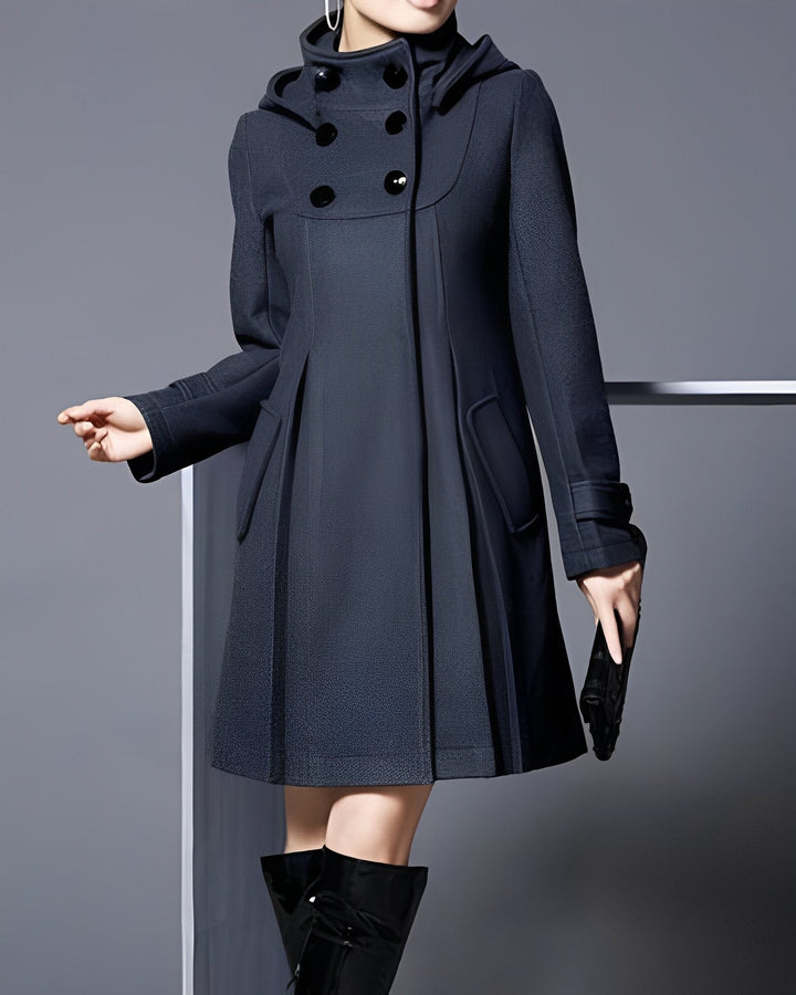 Dress Coat - Huva - Midilång - Trench Coat - Jackor för kvinnor