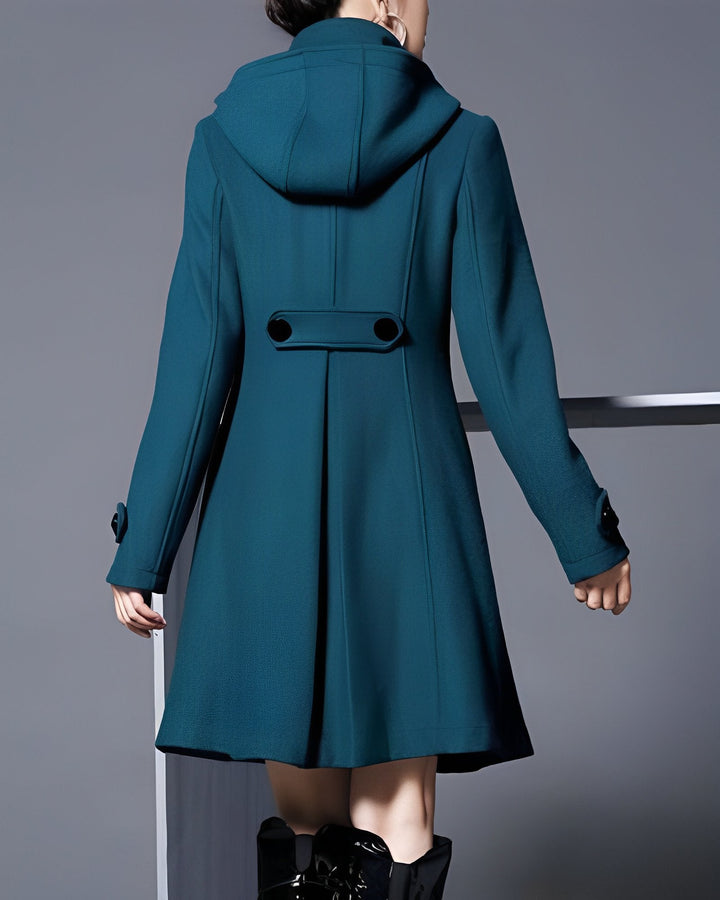 Dress Coat - Huva - Midilång - Trench Coat - Jackor för kvinnor