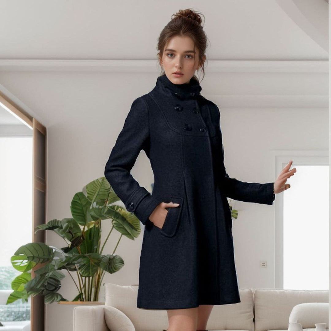 Dress Coat - Huva - Midilång - Trench Coat - Jackor för kvinnor