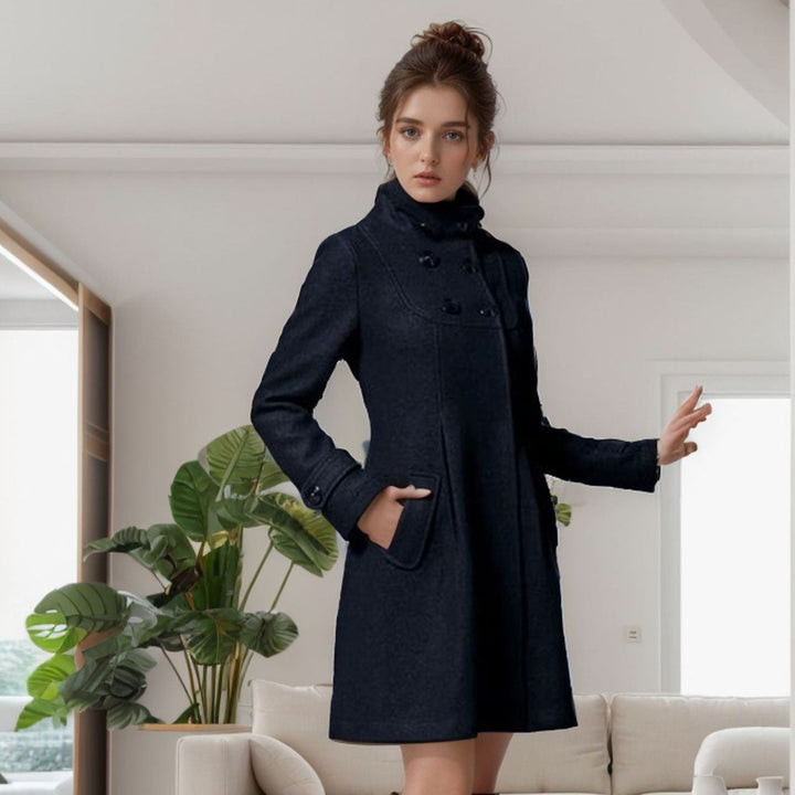 Dress Coat - Huva - Midilång - Trench Coat - Jackor för kvinnor