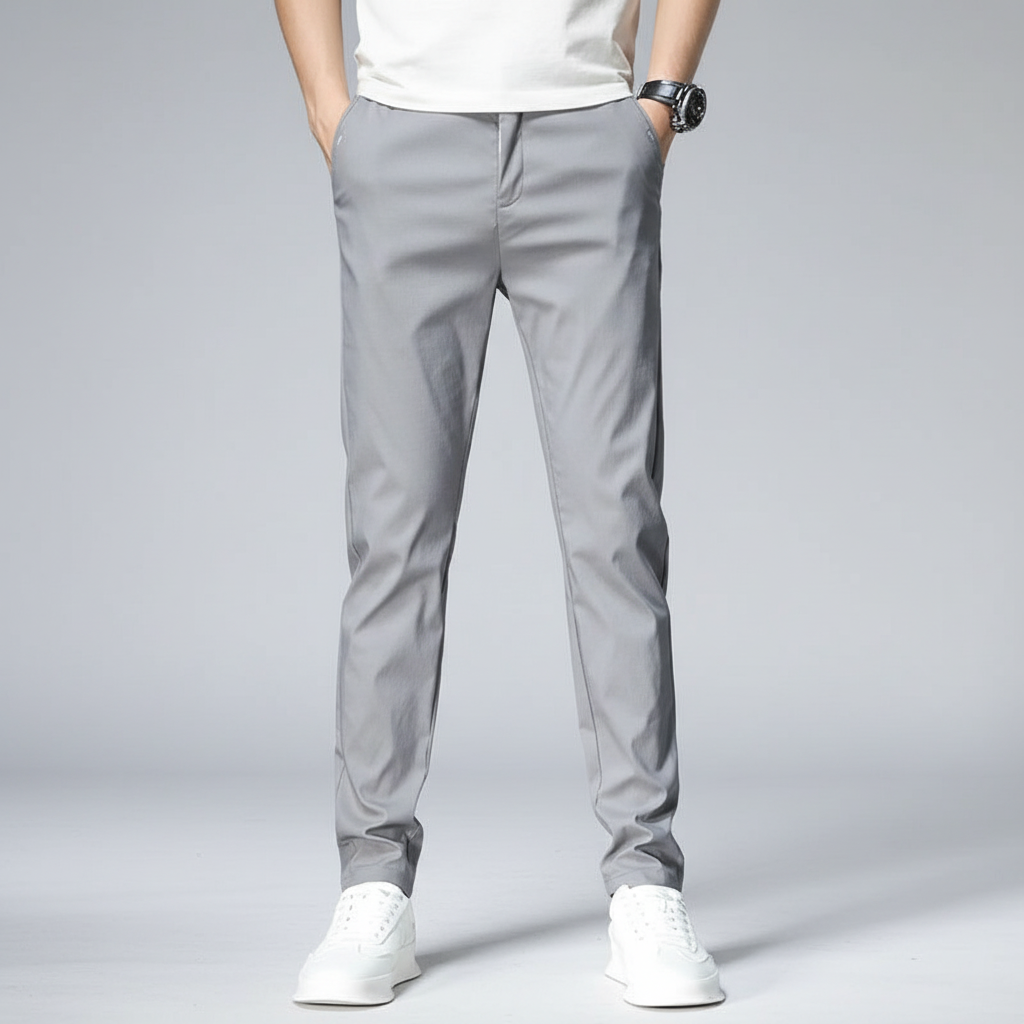 Elastisk slim fit-byxa - Larry