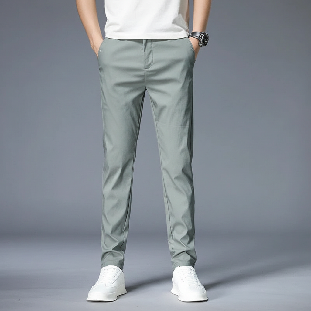 Elastisk slim fit-byxa - Larry