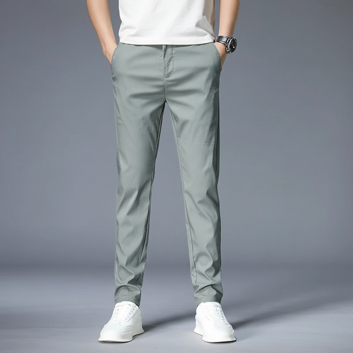 Elastisk slim fit-byxa - Larry