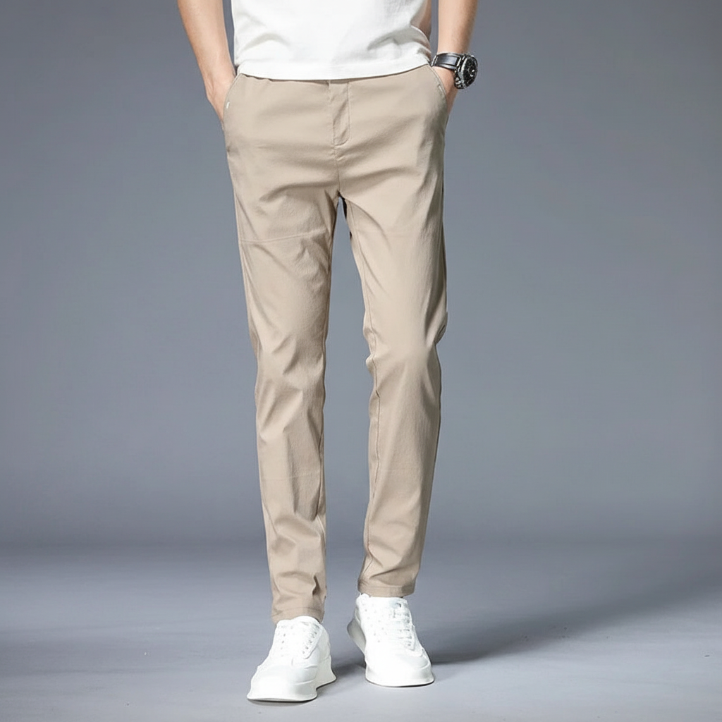 Elastisk slim fit-byxa - Larry