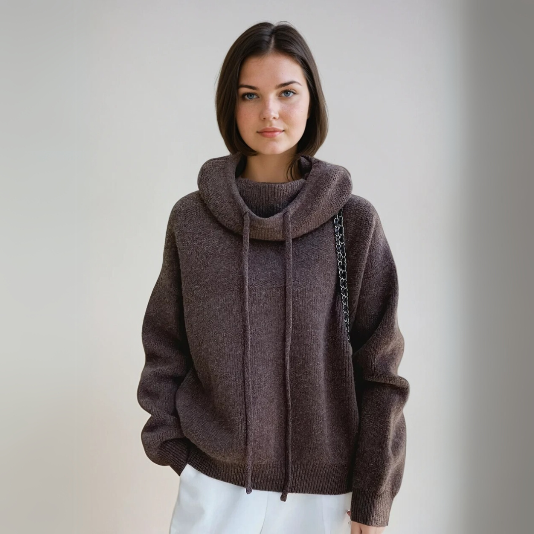 Dam Turtleneck Tröja - Elegant Stil och Komfort