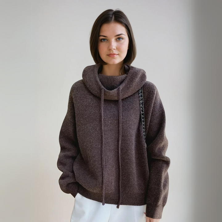 Dam Turtleneck Tröja - Elegant Stil och Komfort