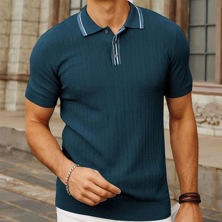 Herr Poloshirt Slim Fit – Lyxig och Andningsbar