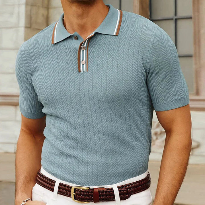 Herr Poloshirt Slim Fit – Lyxig och Andningsbar