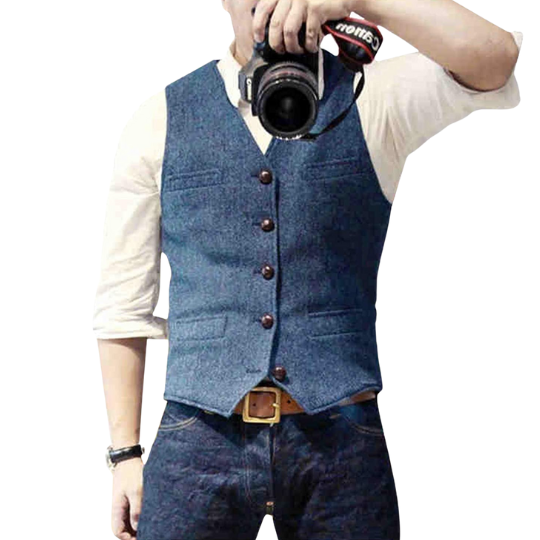 Herr Västar Modern V-hals Design