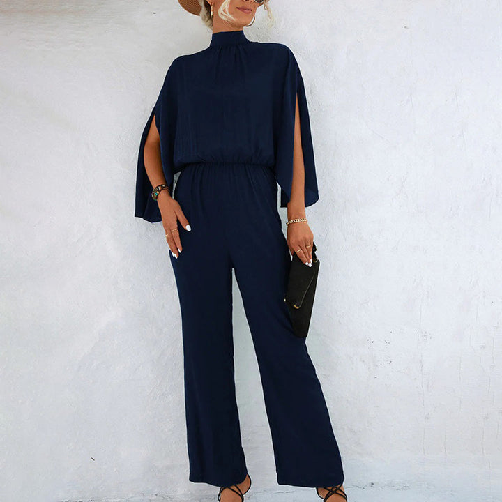 Elegant jumpsuit - Kortärmad - Vida ben - Sommarjumpsuit - Damkläder