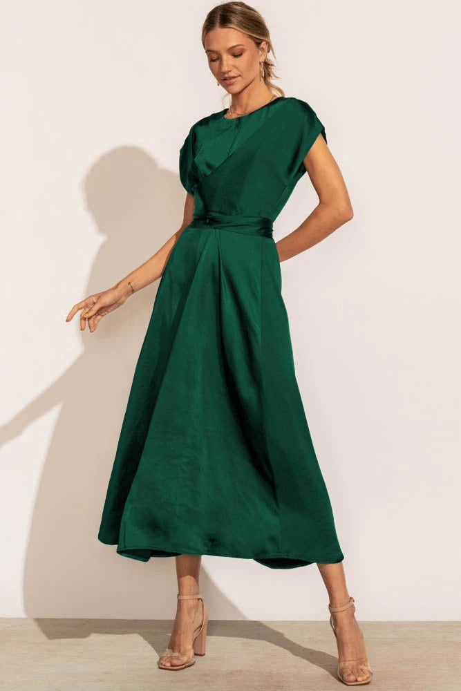 Kvinnors Midi Klänning Lagerdesign Andningsbar Look