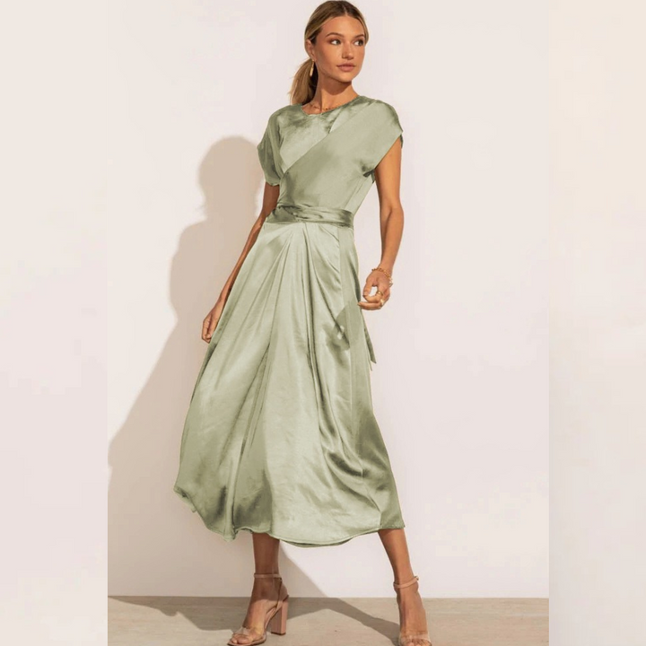 Kvinnors Midi Klänning Lagerdesign Andningsbar Look
