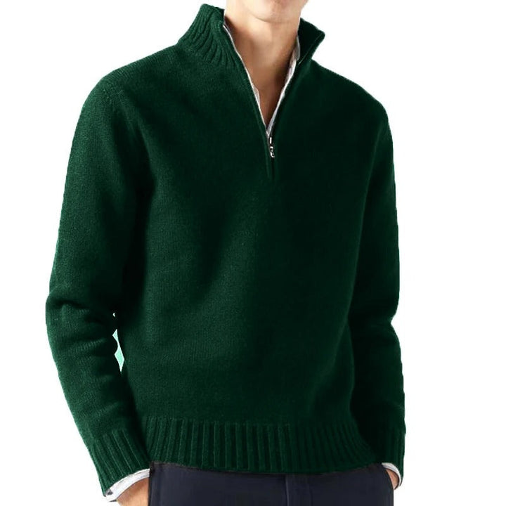 Mäns Pullover Tröja med Turtleneck - Klassisk och Mysig