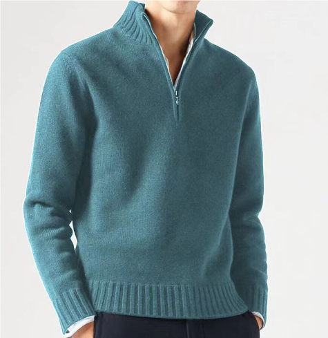 Mäns Pullover Tröja med Turtleneck - Klassisk och Mysig