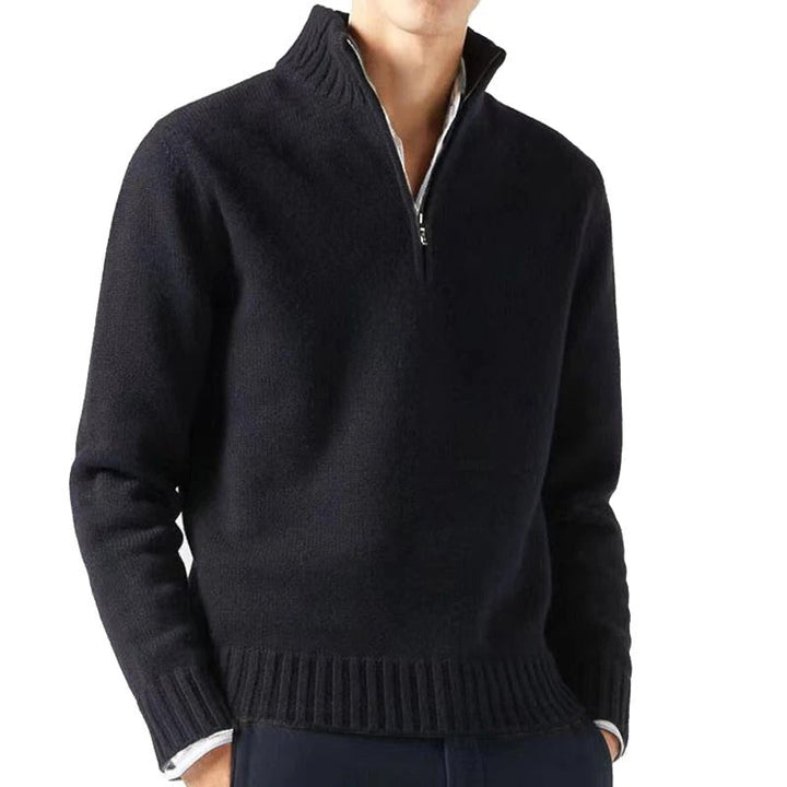 Mäns Pullover Tröja med Turtleneck - Klassisk och Mysig