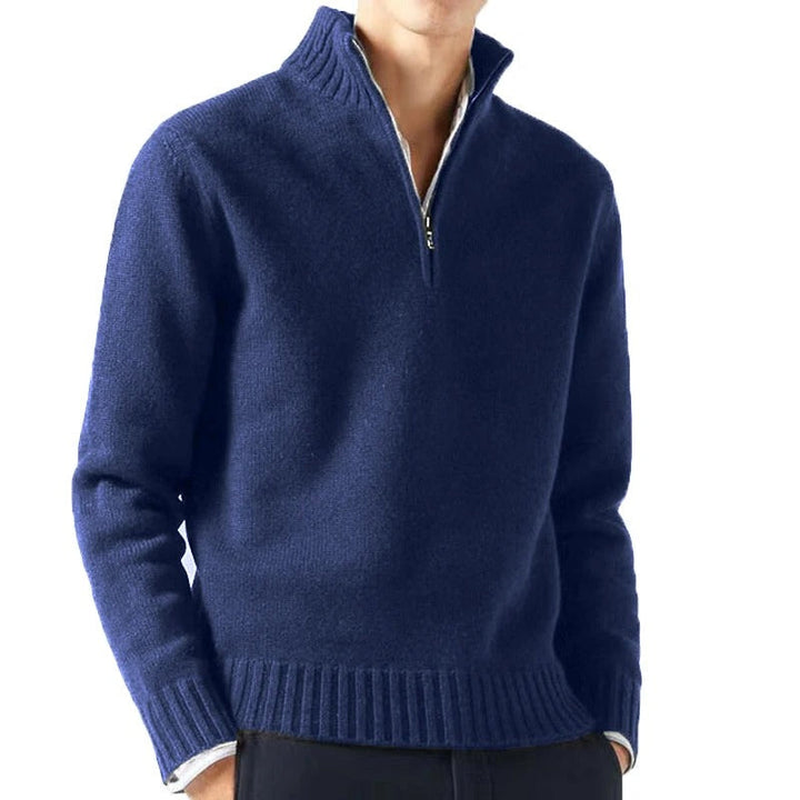 Mäns Pullover Tröja med Turtleneck - Klassisk och Mysig