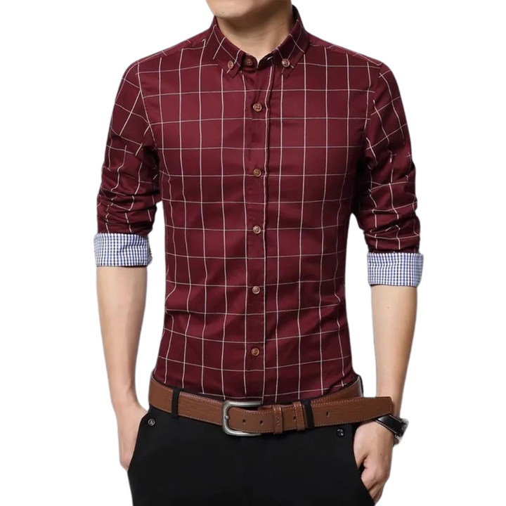 Slim Fit Business-skjorta för män