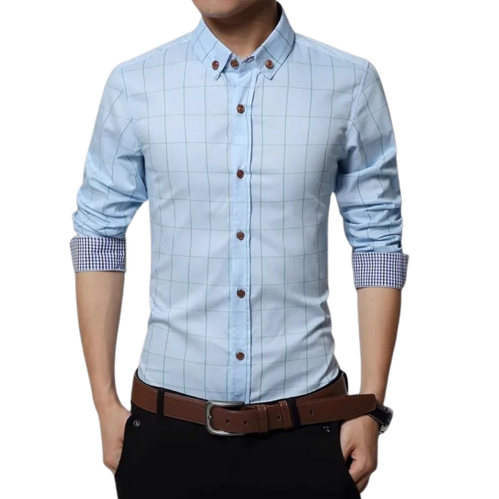 Slim Fit Business-skjorta för män