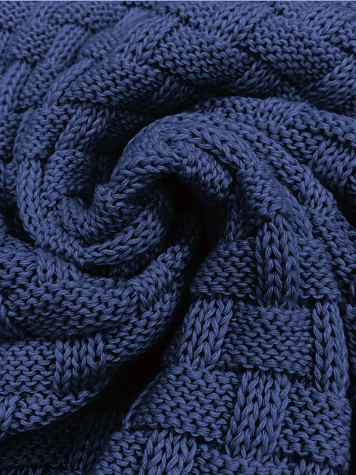 Elegant Herrtröja i Stickad Design - Perfekt för Kalla Dagar