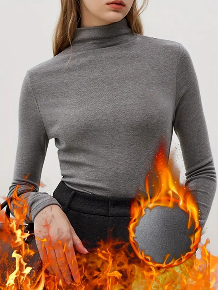 Ellinora Skjorta | Termoskjorta med turtleneck för kvinnor