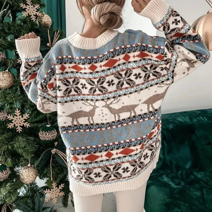 Festlig Stickad Tröja