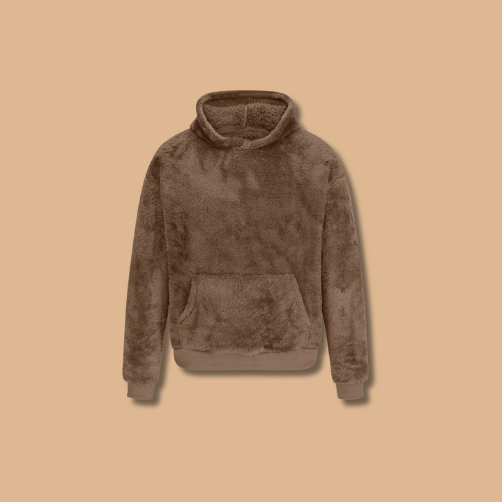 Fleece Hoodie | Mysig | Pullover | Vinter Hoodie | Hoodie för män