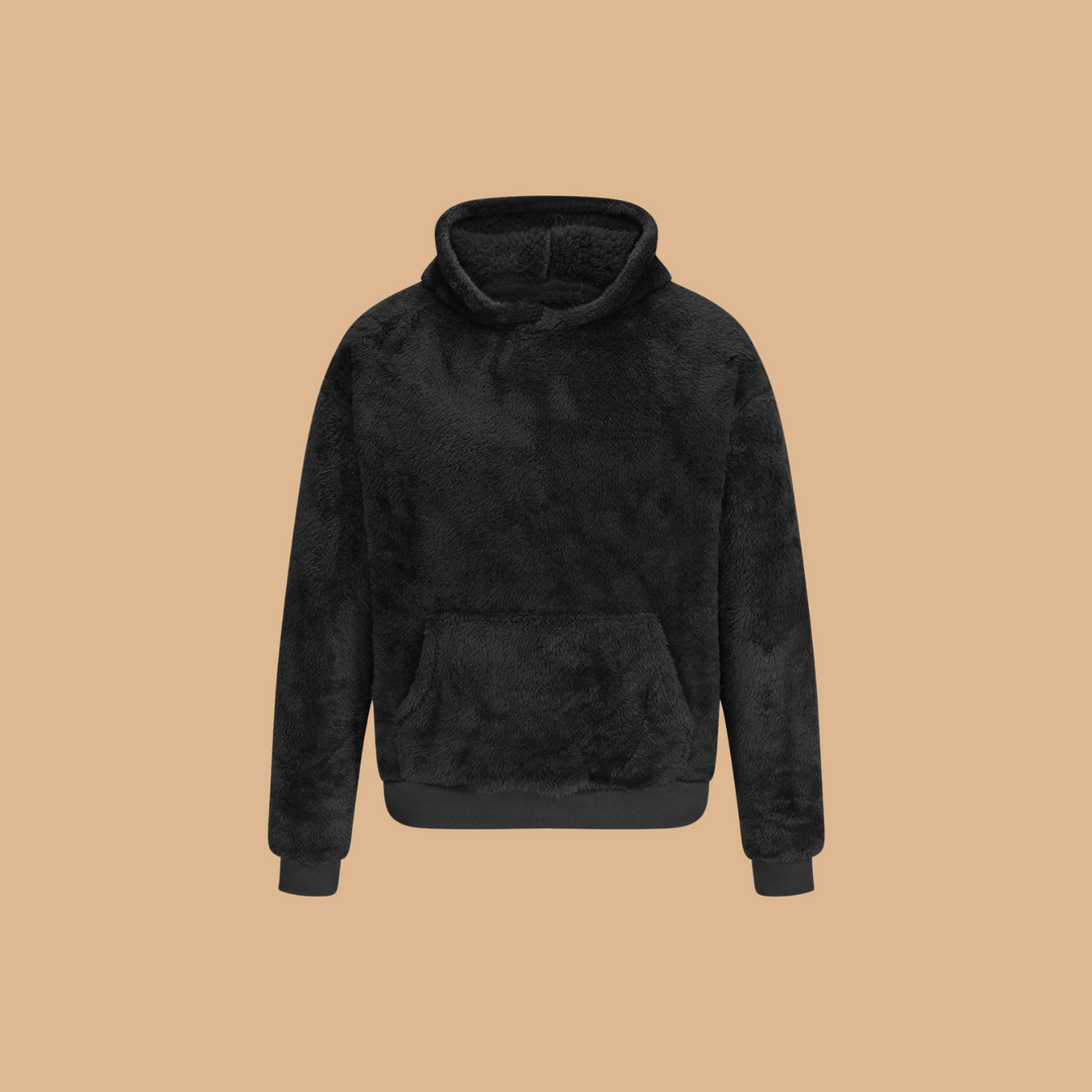 Fleece Hoodie | Mysig | Pullover | Vinter Hoodie | Hoodie för män