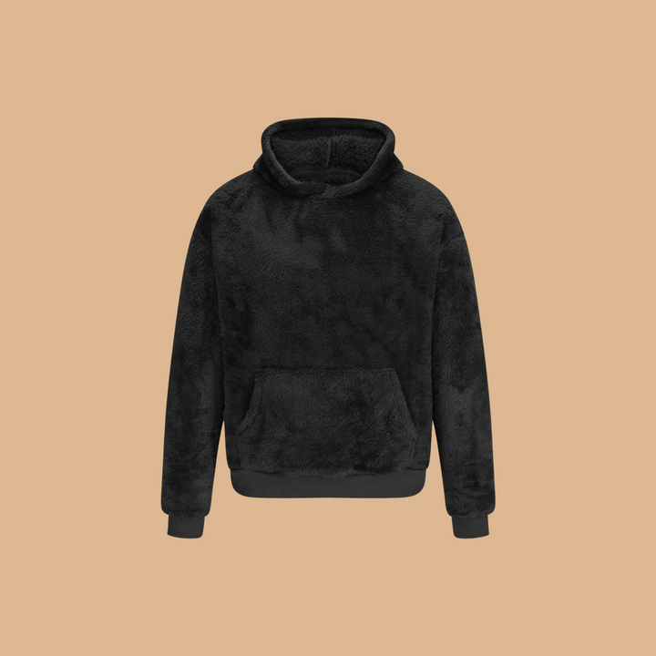 Fleece Hoodie | Mysig | Pullover | Vinter Hoodie | Hoodie för män