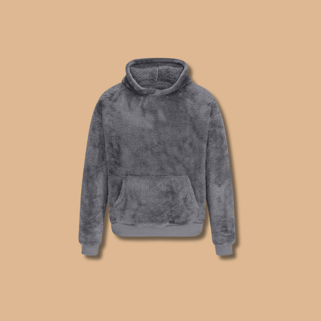 Fleece Hoodie | Mysig | Pullover | Vinter Hoodie | Hoodie för män
