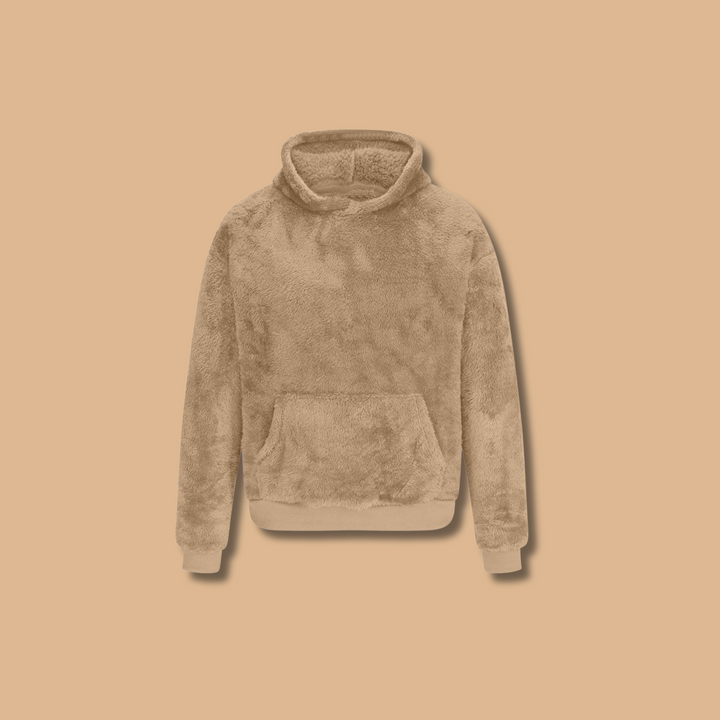 Fleece Hoodie | Mysig | Pullover | Vinter Hoodie | Hoodie för män