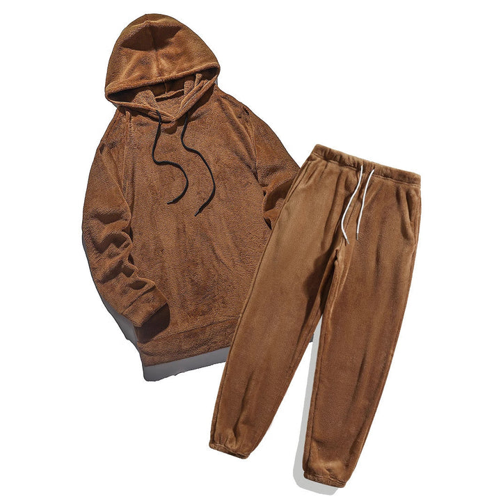 Fleece Loungewear - Bekväm - Fluffig - Hoodie och Sweatpants Set - Tvådelat Set
