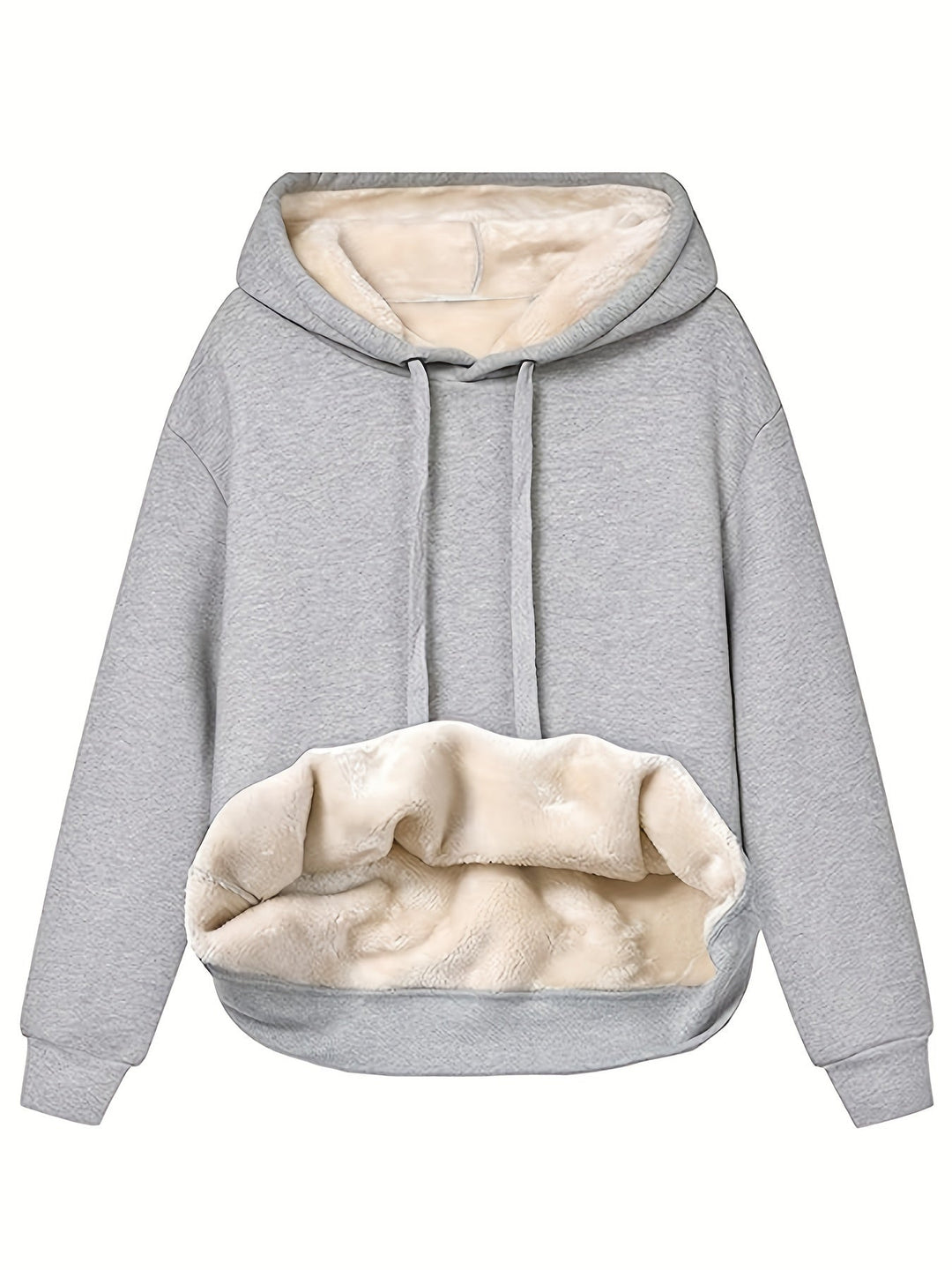 Fleece huvtröja | Varm | Vinter | Pullover Hoodie | Oversized Hoodie