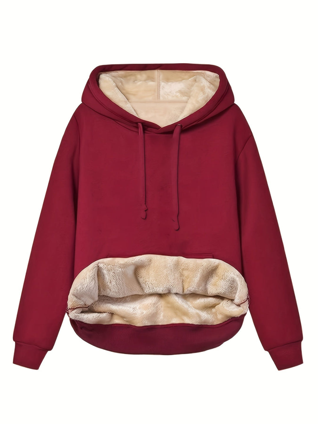 Fleece huvtröja | Varm | Vinter | Pullover Hoodie | Oversized Hoodie