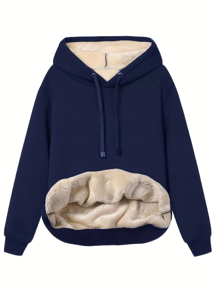Fleece huvtröja | Varm | Vinter | Pullover Hoodie | Oversized Hoodie