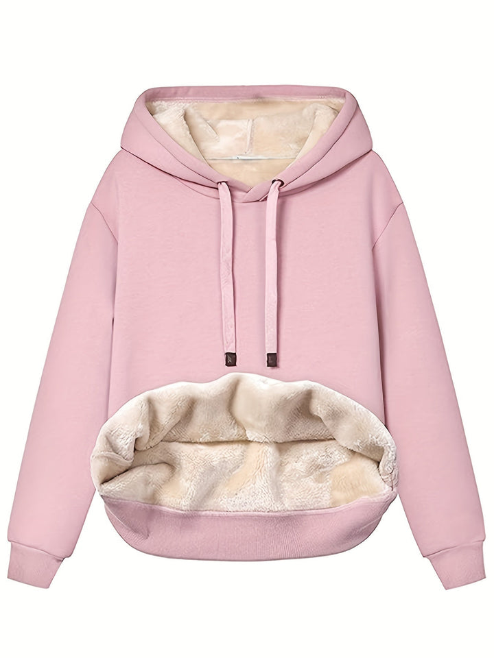 Fleece huvtröja | Varm | Vinter | Pullover Hoodie | Oversized Hoodie