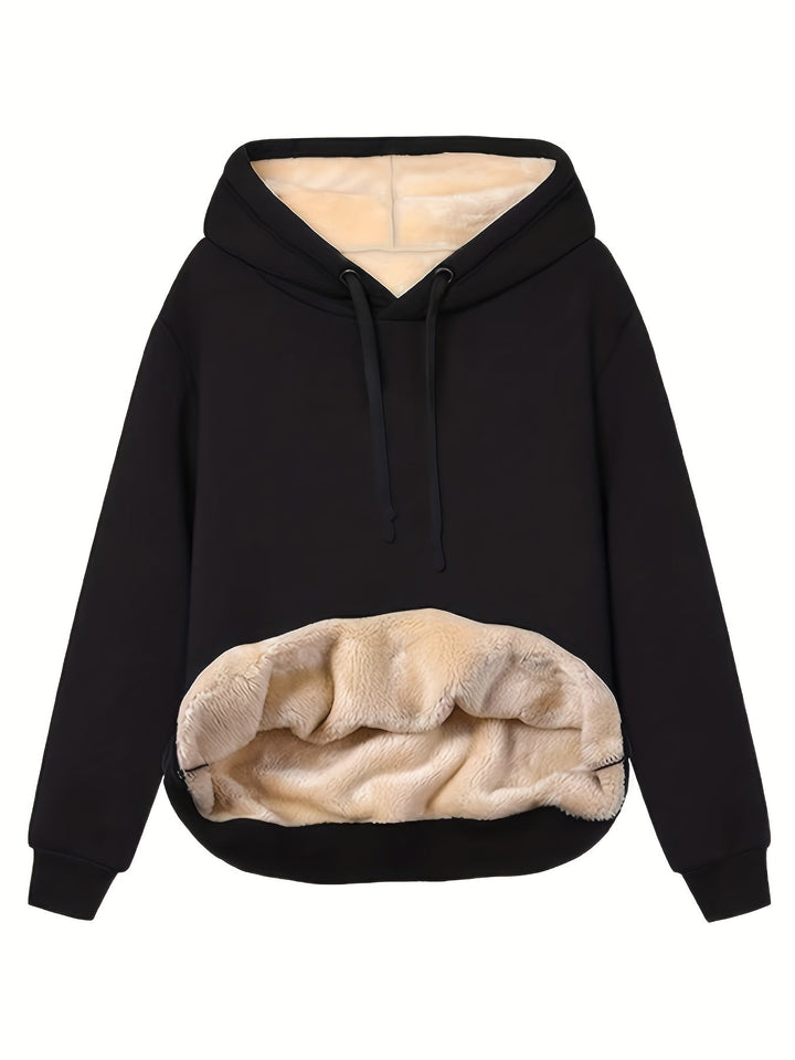 Fleece huvtröja | Varm | Vinter | Pullover Hoodie | Oversized Hoodie