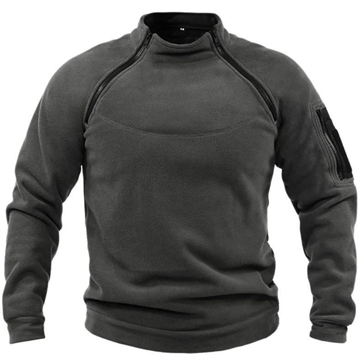 Fleecejacka - Varm - Fickor - Taktisk fleece - Fleece med dragkedja för män