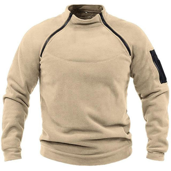 Fleecejacka - Varm - Fickor - Taktisk fleece - Fleece med dragkedja för män