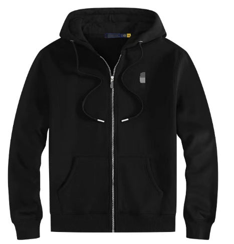 Fleecejacka - Varm - Huva - Fleece med dragkedja - Herrkläder