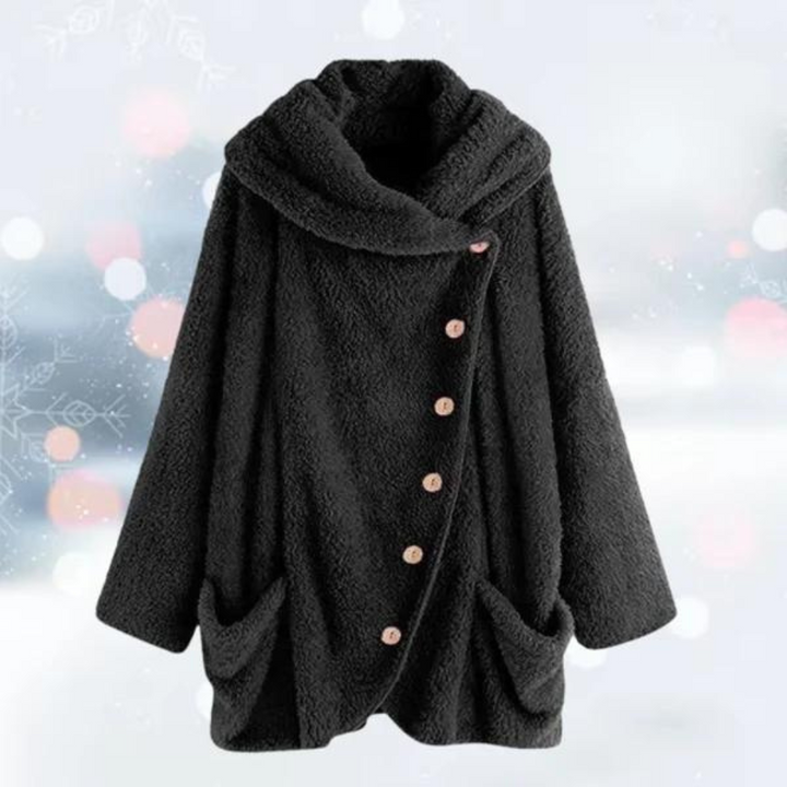 Fleecejacka - Varm Loose Fit Oversized vinterjacka för kvinnor