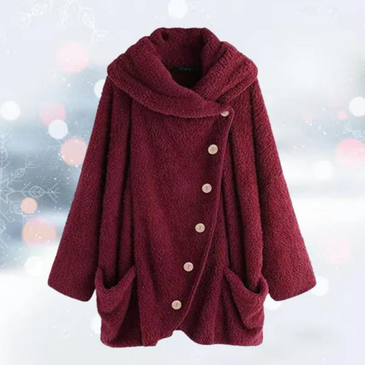 Fleecejacka - Varm Loose Fit Oversized vinterjacka för kvinnor