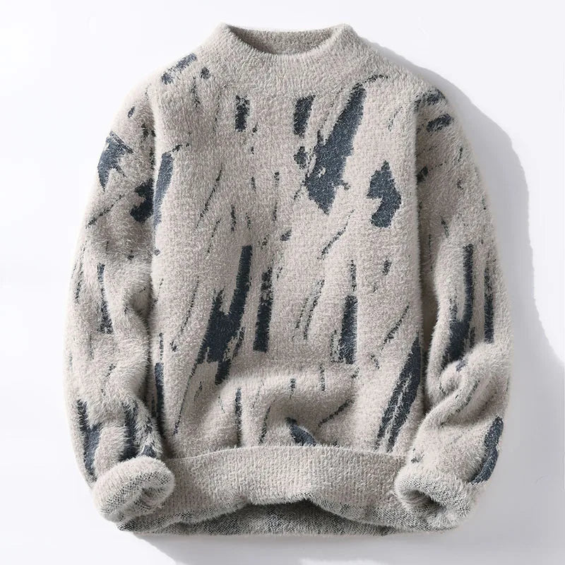 Fluffig tröja - Stickad - Löst sittande Chunky Pullover Sweater - Stickade för kvinnor