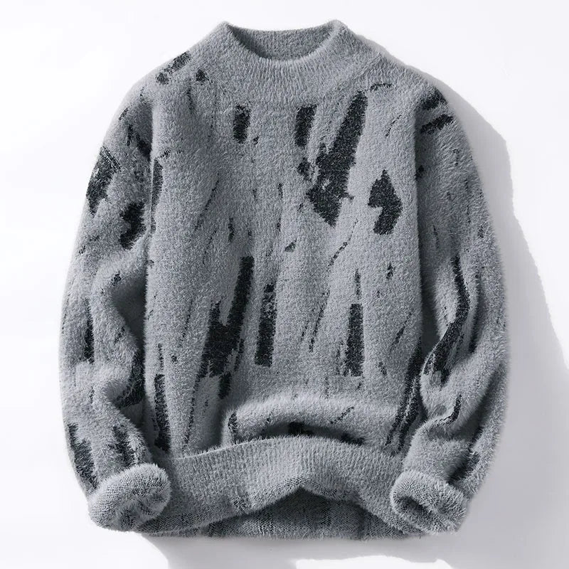 Fluffig tröja - Stickad - Löst sittande Chunky Pullover Sweater - Stickade för kvinnor