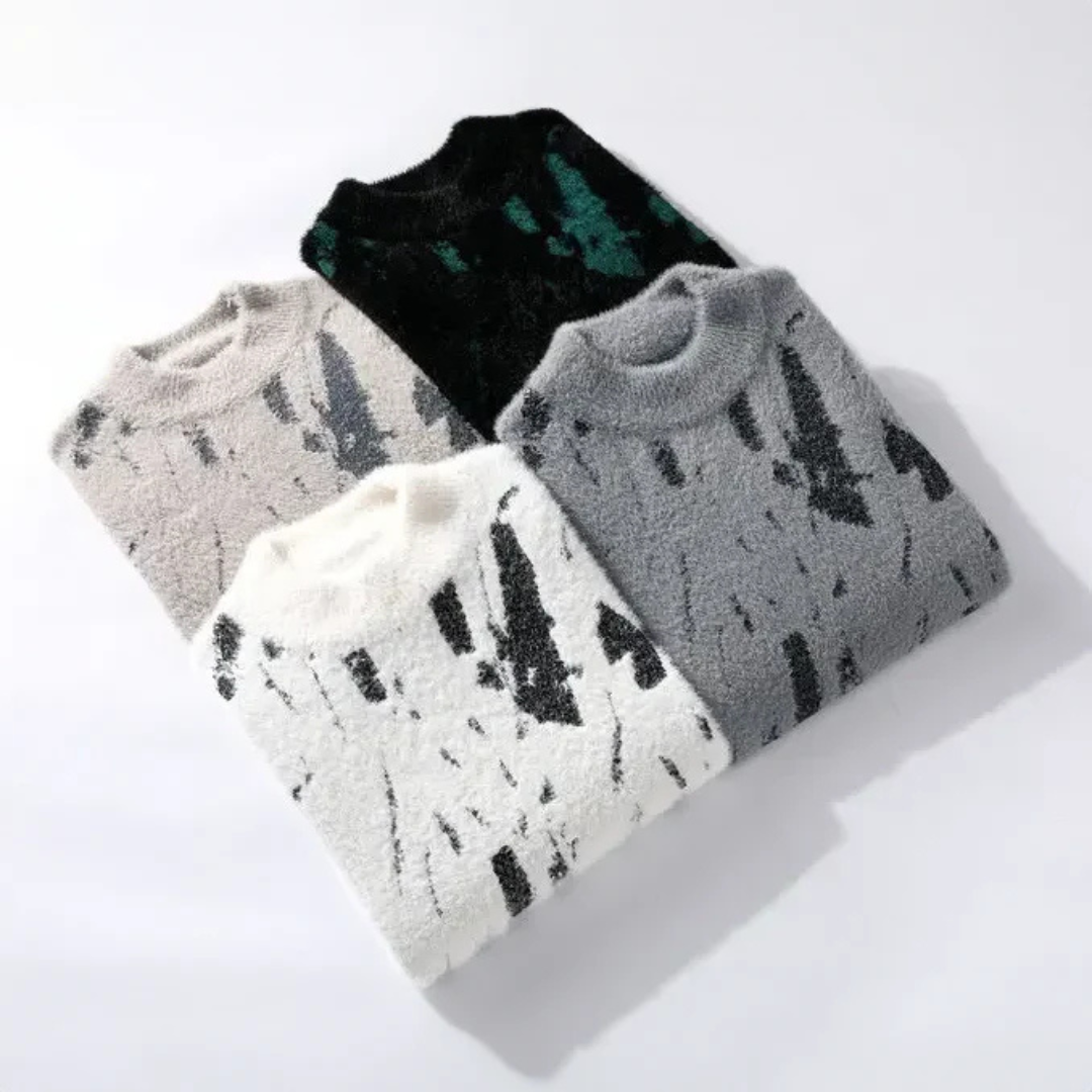 Fluffig tröja - Stickad - Löst sittande Chunky Pullover Sweater - Stickade för kvinnor