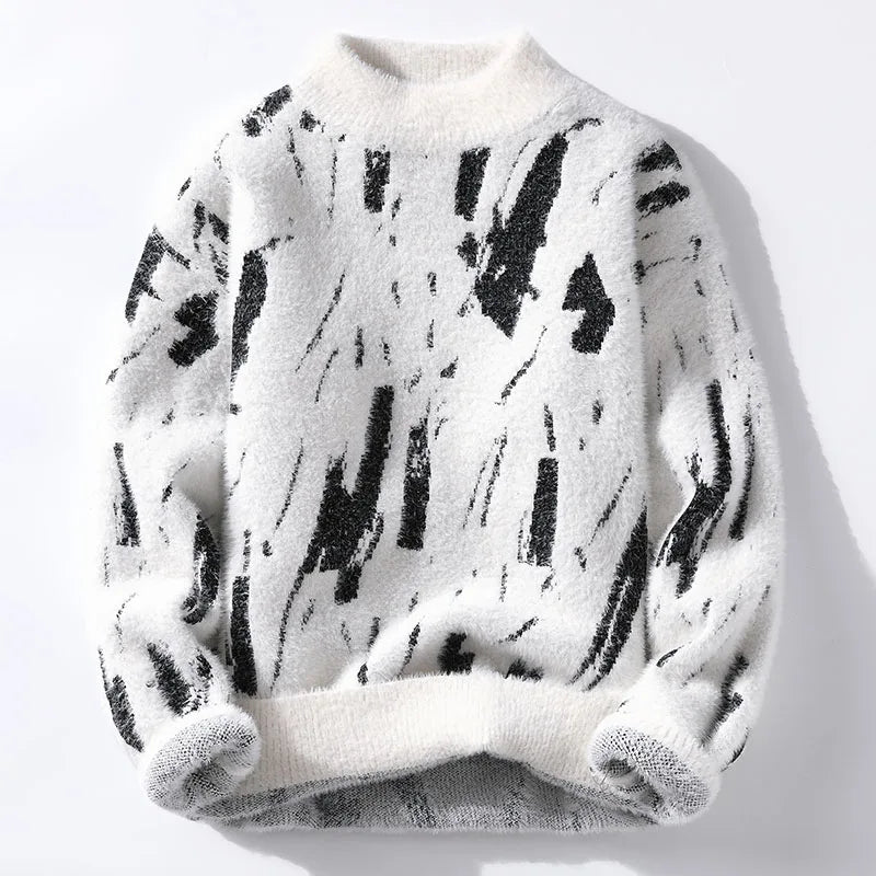 Fluffig tröja - Stickad - Löst sittande Chunky Pullover Sweater - Stickade för kvinnor