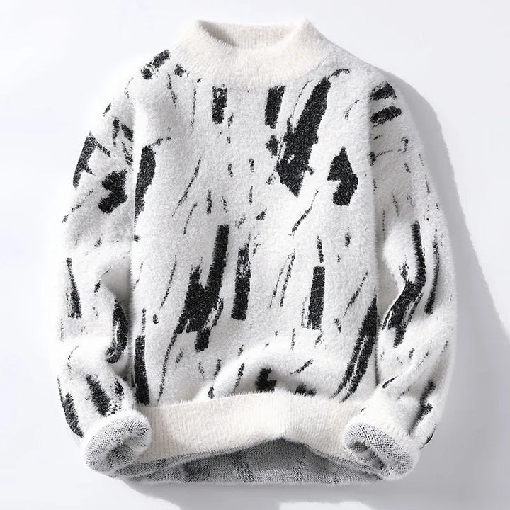 Fluffig tröja - Stickad - Löst sittande Chunky Pullover Sweater - Stickade för kvinnor