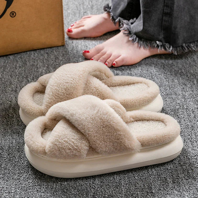Fluffiga tofflor | Varma | Inomhus | Vinter tofflor | Hus tofflor