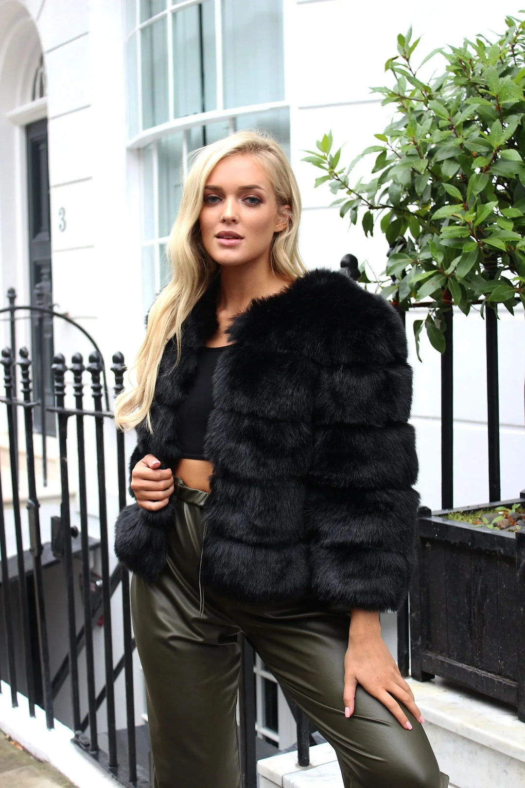 Fuskpäls Jacka | Varm | Kort | Fluffig Jacka | Faux Fur Coat Women