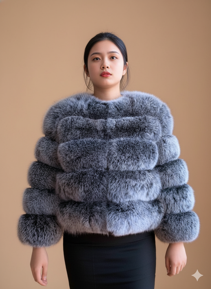 Fuskpäls Jacka | Varm | Kort | Fluffig Jacka | Faux Fur Coat Women