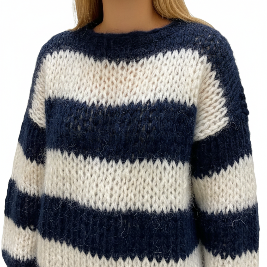 Mönstrad oversize-tröja - Lara